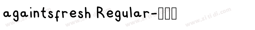 againtsfresh Regular字体转换